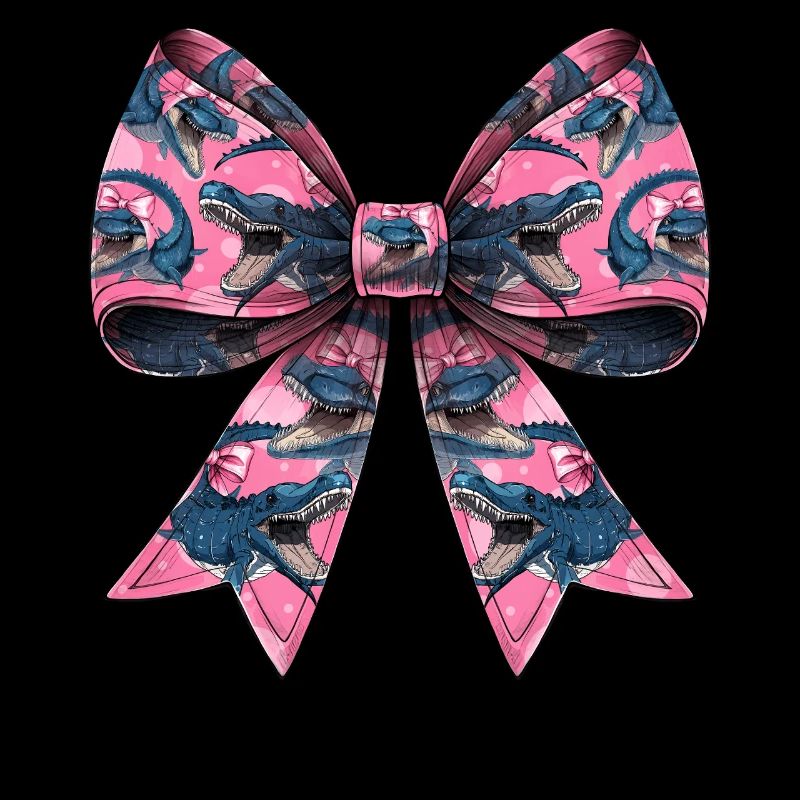 Coquette Bogen Mosasaurus Dinosaurier Muster