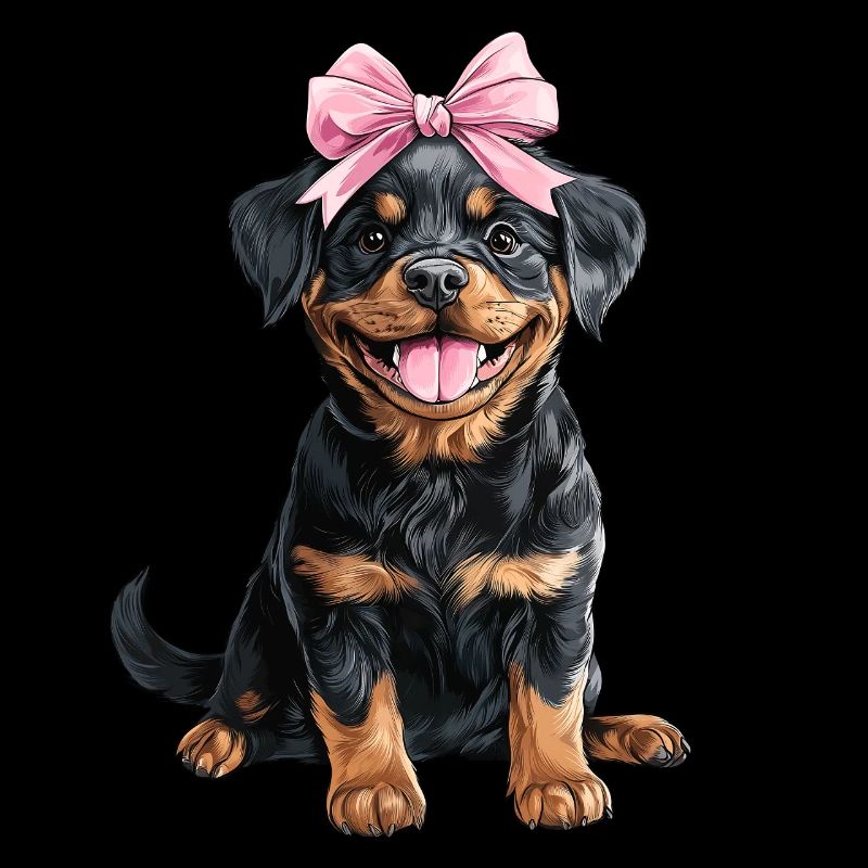 Coquette Schleife Rottweiler Hund Mama Mädchen