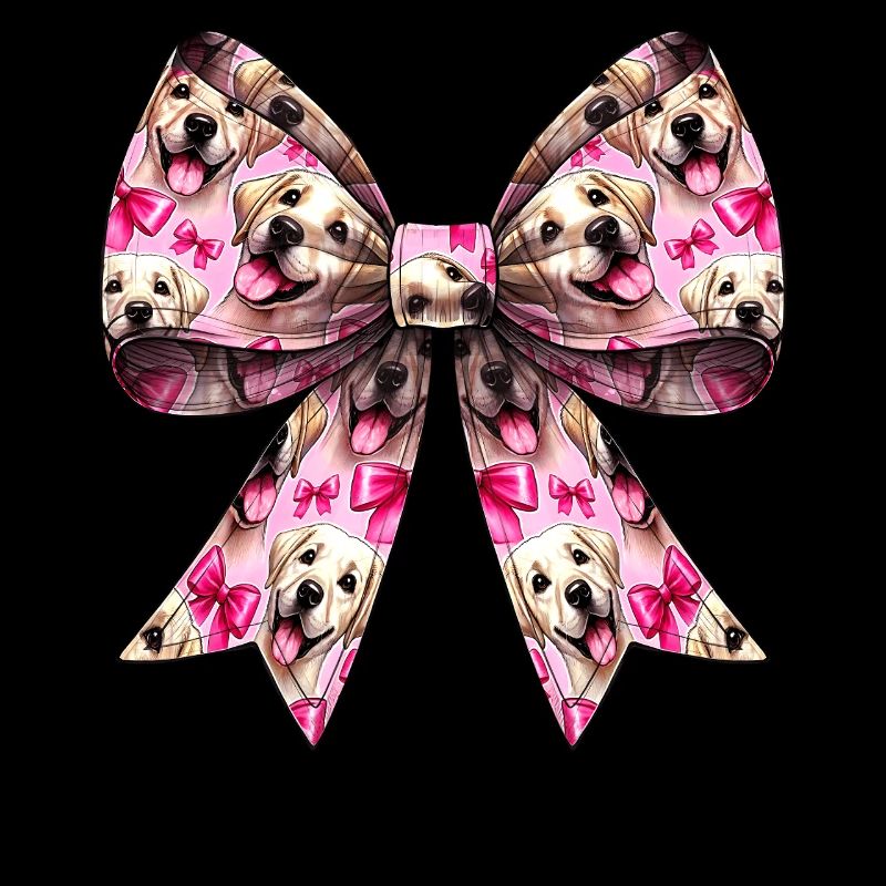 Coquette Schleife Labrador Hund Muster Mama