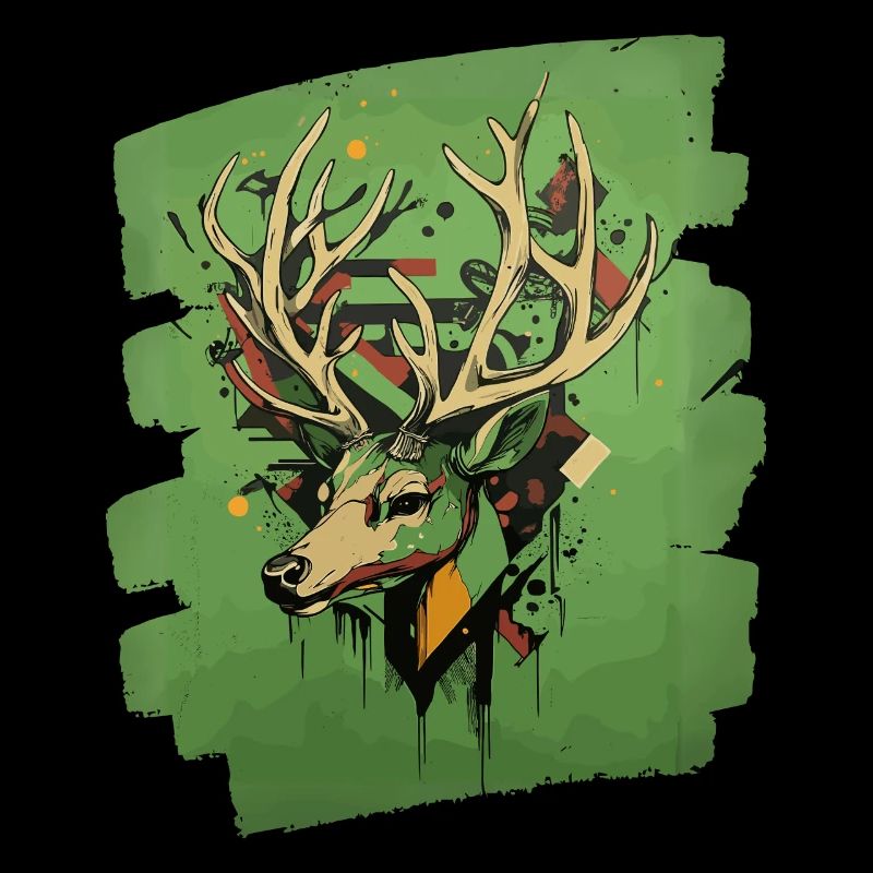 Hirsch mit Geweih