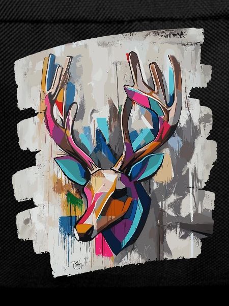 Hirsch mit Geweih