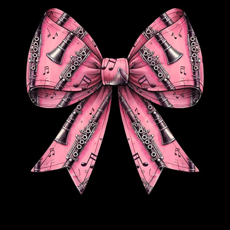 Coquette Bogen Klarinette Mädchen Muster