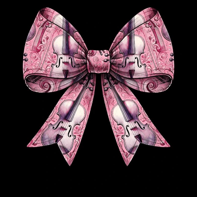 Coquette Bogen Cello Mädchen Muster Cellist Mom