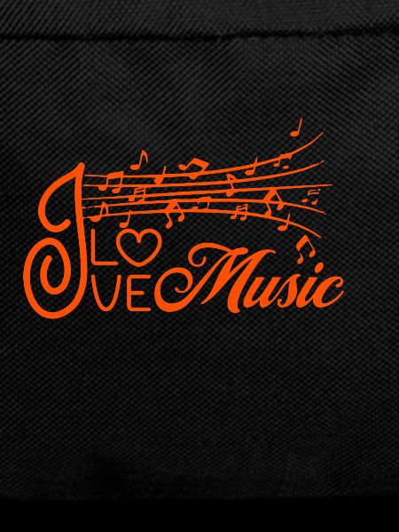 I Love Music Notes With Heart