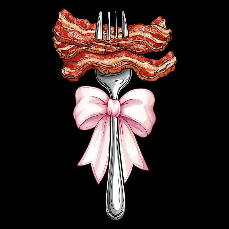 Coquette Bow Bacon Strips Schweinefleisch Mom