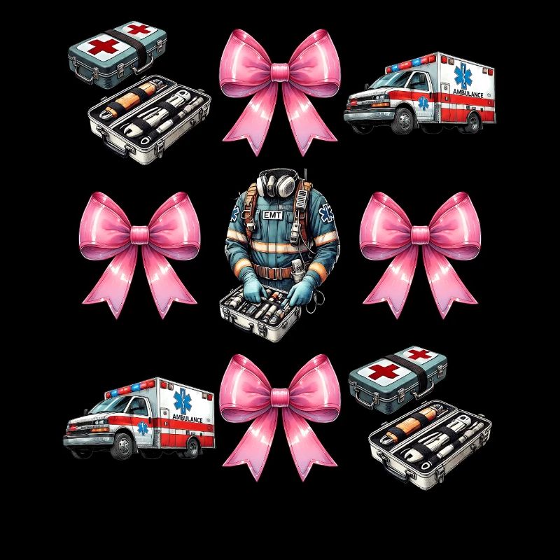 Coquette Bow EMT Emergency Medical Technician