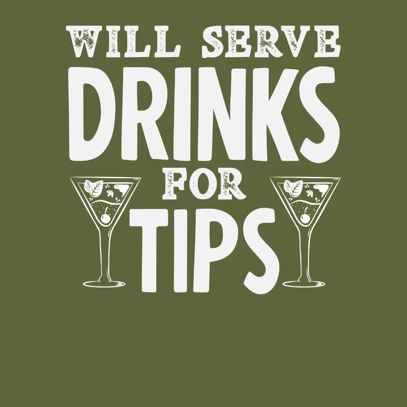 Barkeeper Will Serve Drinks For Tips