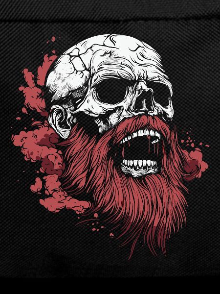 Bearded Skull – Viking Rage Art
