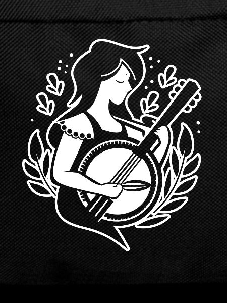 Cartoon Banjo Player