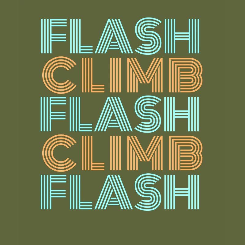 Escalade éclair escalade Bouldering Style Font