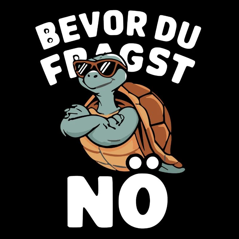 No Nope Turtle Work Gift