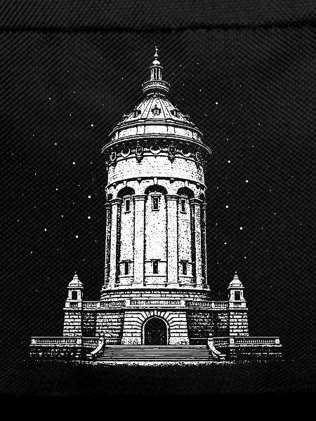 Mannheim's landmark at night