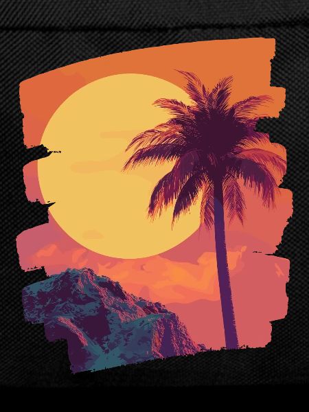 Beach Palm Trees Sunset Summer