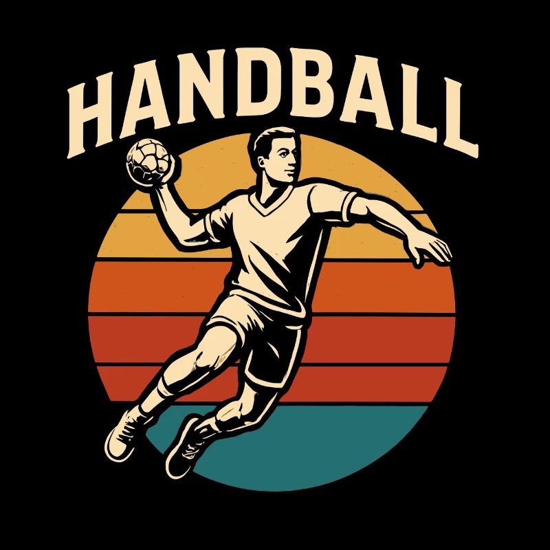Retro Handball Design Vintage Style