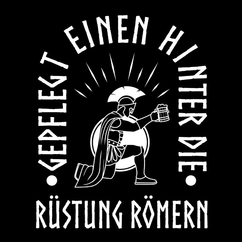 Gepflegt einen hinter die Rüstung Römern