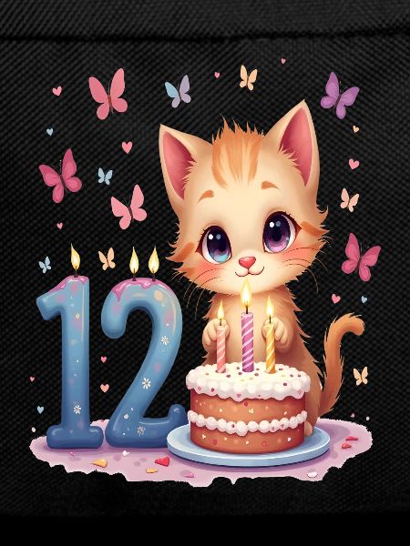 Cute Kitten 12th Birthday Girl