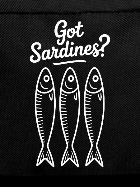 Sardines illustration with humor