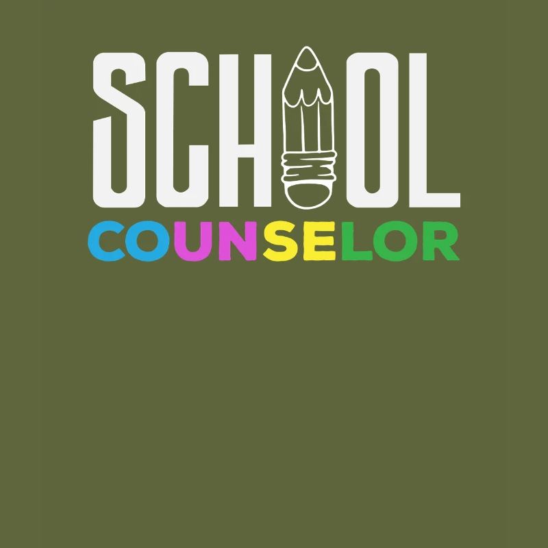 Conseiller d’école Conception de crayon de couleur