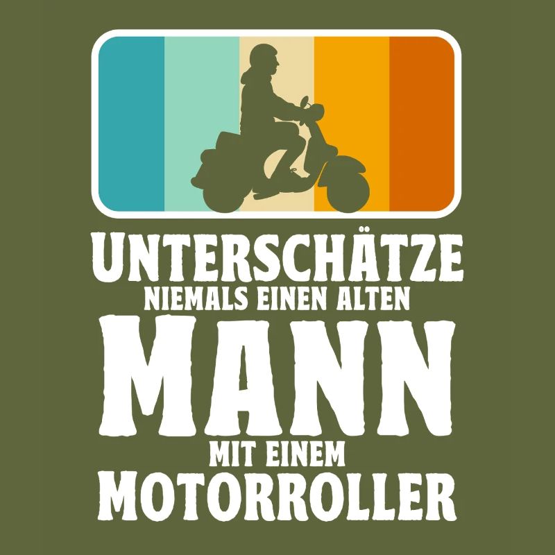 Rollerfahrer Geschenke Motorroller Scooter