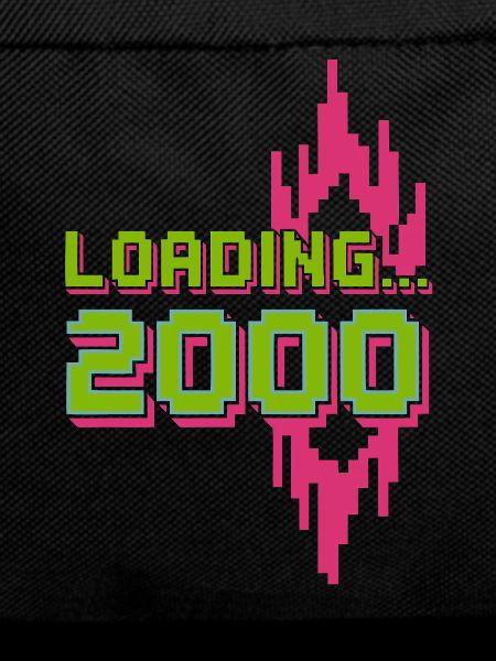 Retro Pixel Loading 2000 Design
