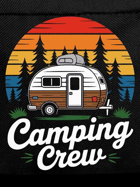 Retro Camping Crew Wohnwagen