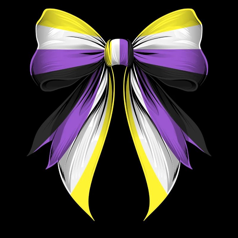 Coquette Bogen Non Binary Stolz Flagge LGBTQ