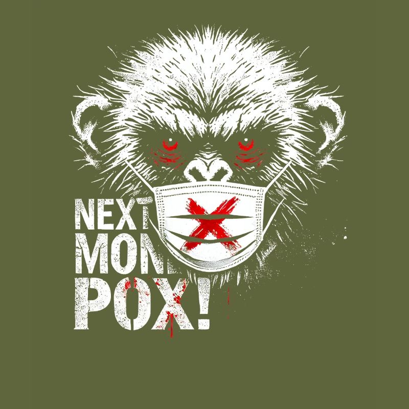 Protest Monkey Face Mask Artwork