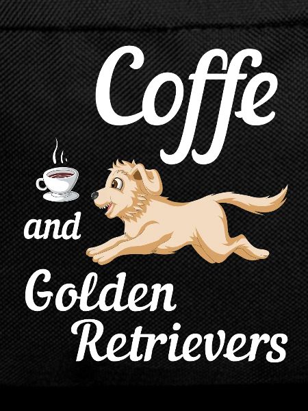 Golden Retriever Coffee Lover Design