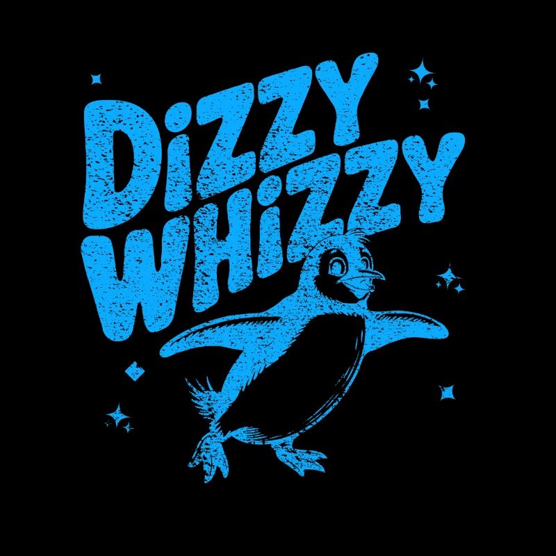 Dizzy Whizzy penguin Illustration