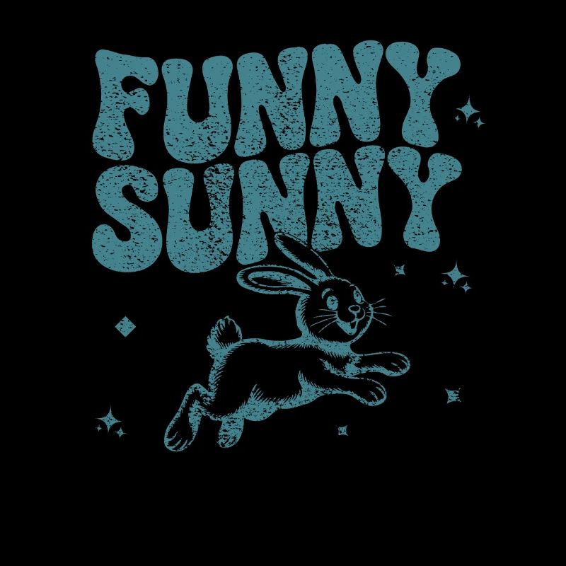 Verspieltes Hasen-Comic-Design