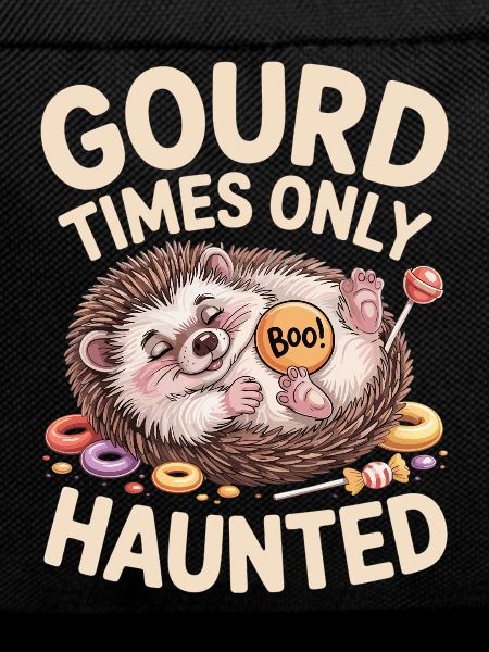 Cute hedgehog with Halloween motif
