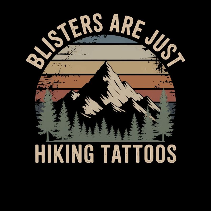 Blisters Are Just Hiking Tattoos Berge Wandern