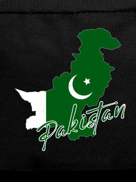 Map of Pakistan, flag of Pakistan