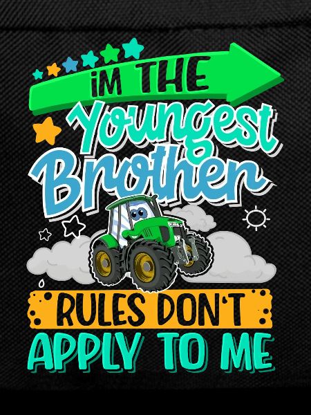Youngest brother with tractor motif