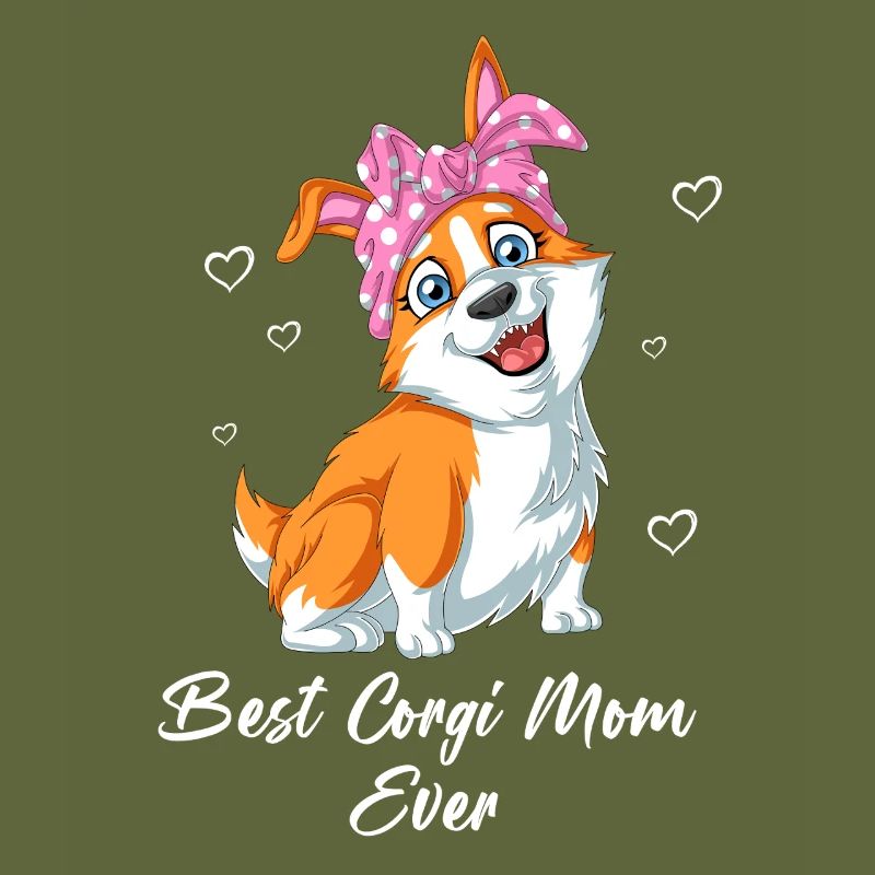 Süße Corgi Mama Statement Muttertagsgeschenk