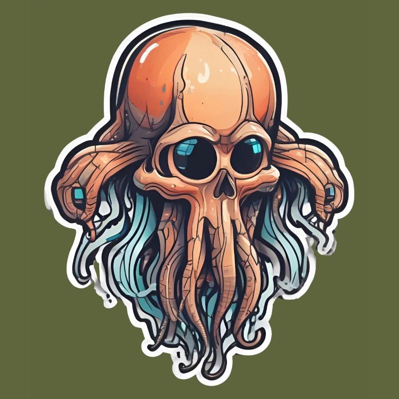 Eco-Friendly Squid Skull