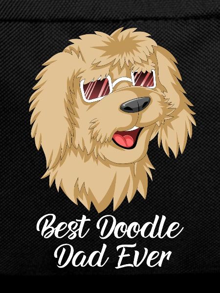 Golden Doodle Dad Dog with Sunglasses