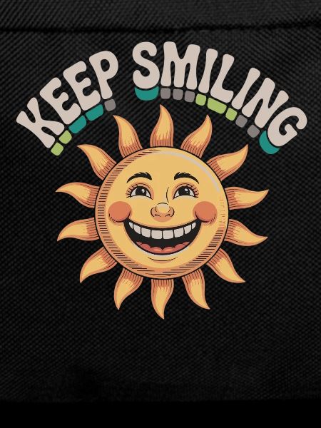 Happy Sun Face Illustration