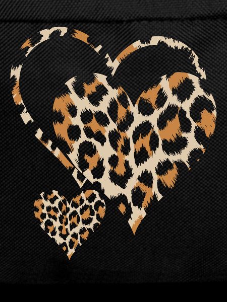 Leopardenmuster Herz Design