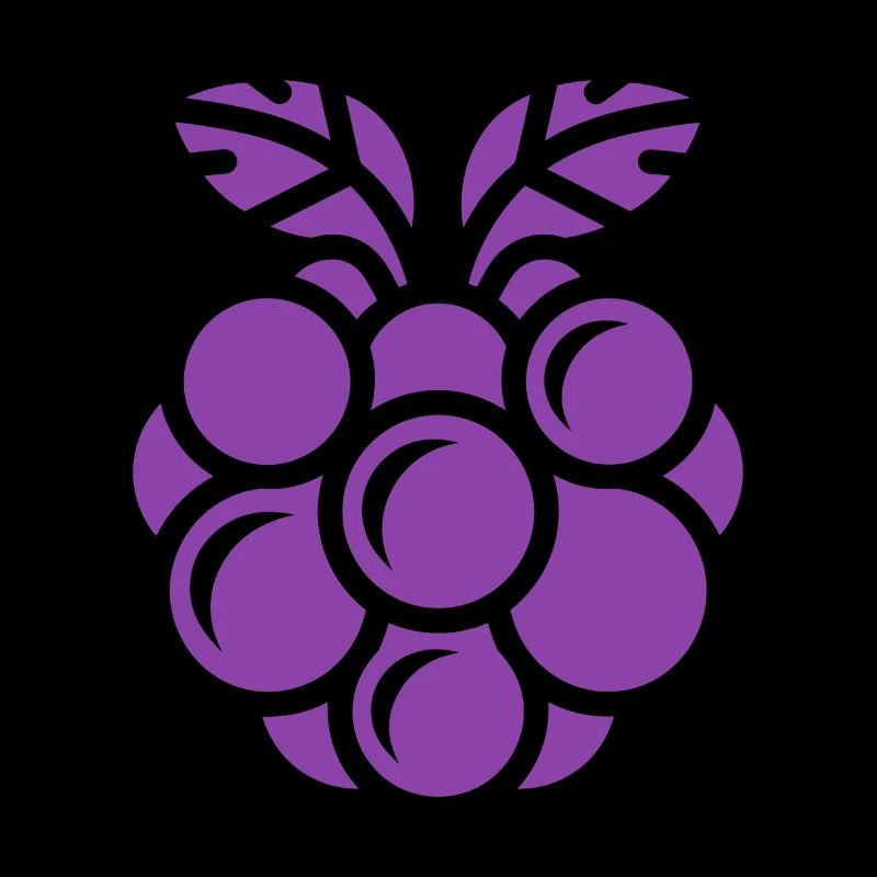 Stylized purple grapes for ripe primeur