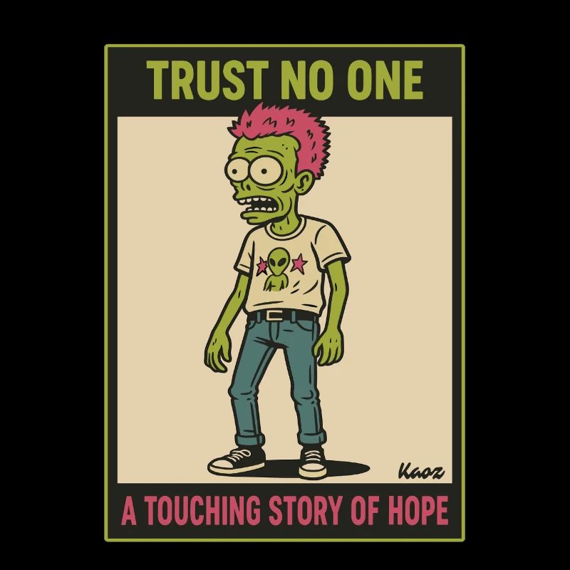 Trust No One Zombie Rebel Design