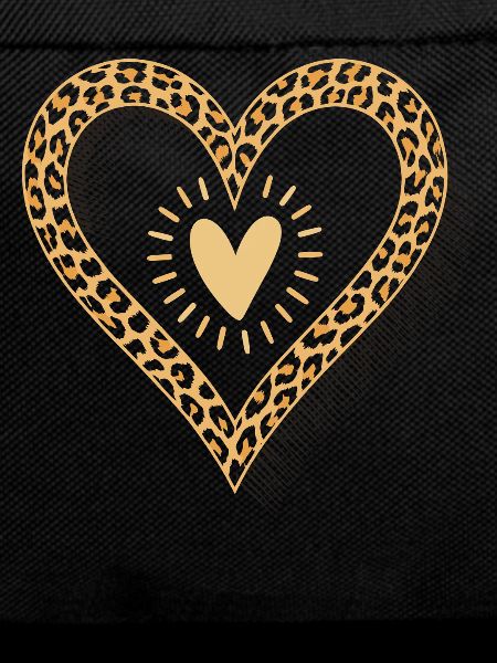 Leopard Print Herz