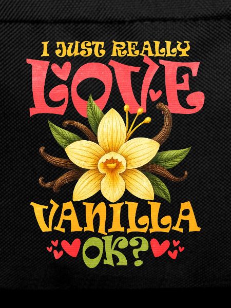 Loving vanilla flower illustration
