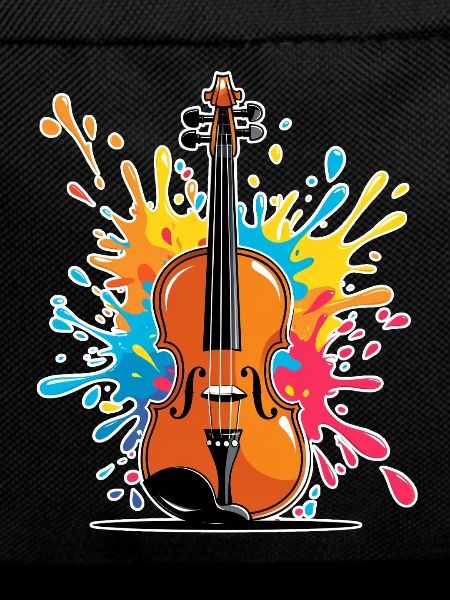 Vibrantes Violinenkunst Design