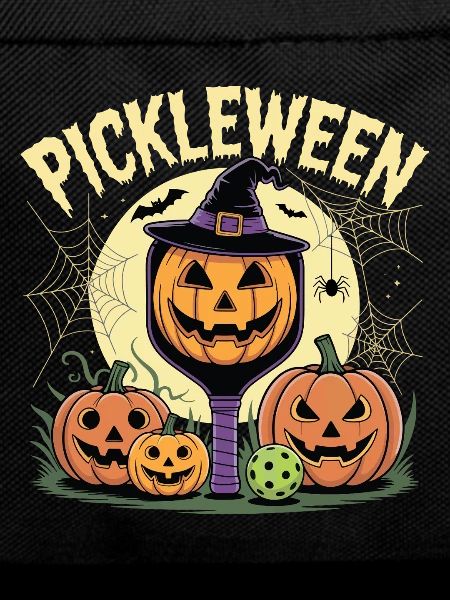 Pumpkin Pickleween Pickleball Player Halloween