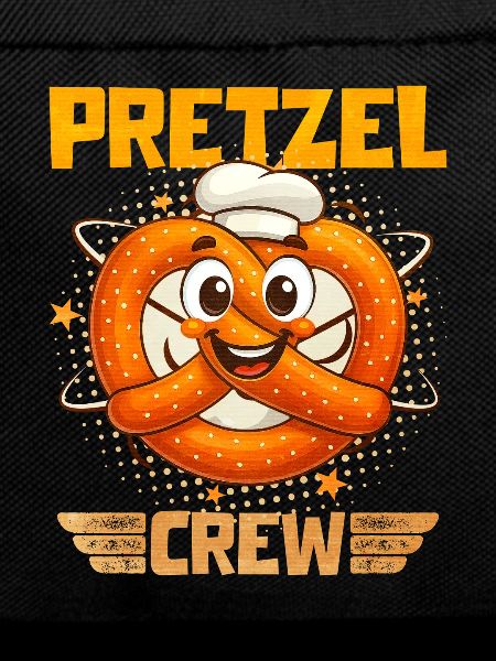 Bretzel Pretzel Bäcker mit Lächeln