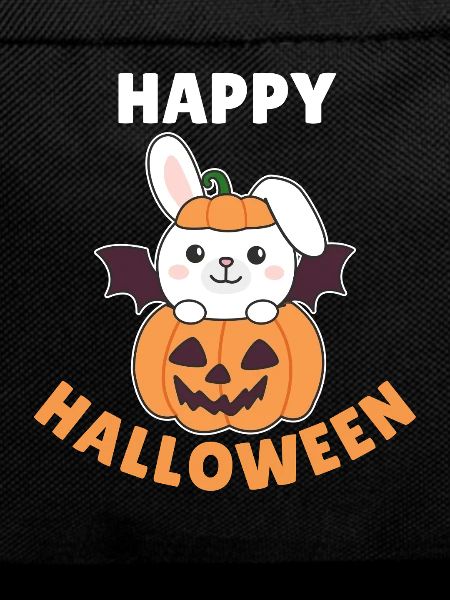 Bunny Happy Halloween Pumpkin Bat Costume