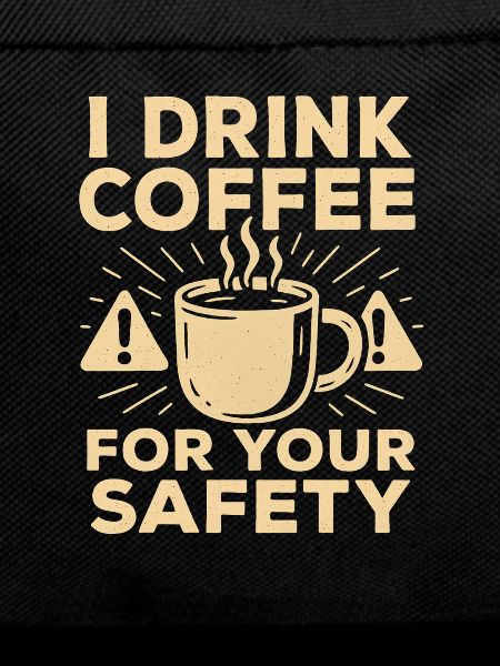 Coffee Safety Humor Illustration
