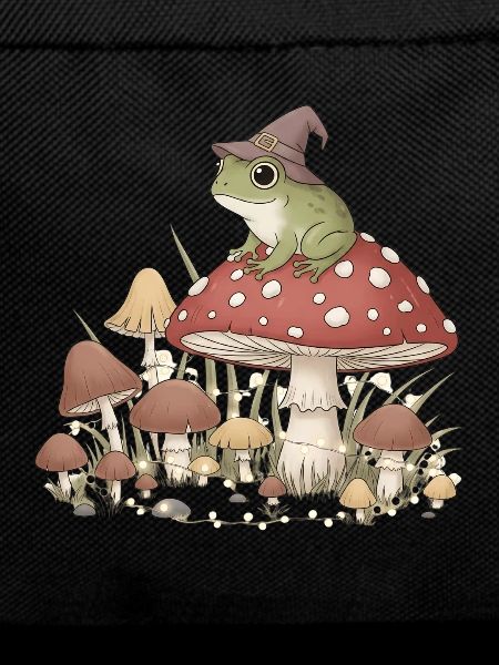 Mushroom wizard with frog