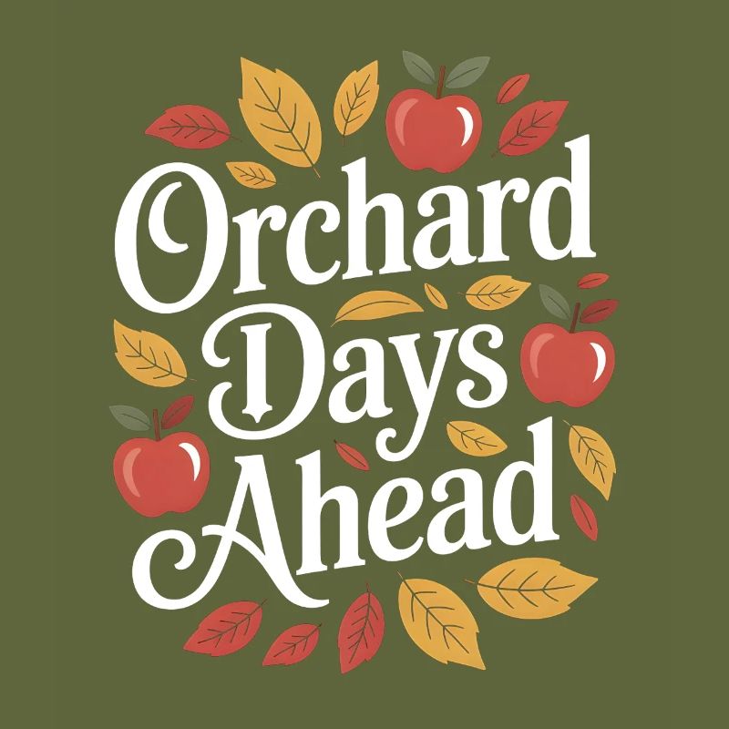 Orchard Days Ahead Fall Autumn Apple Picking